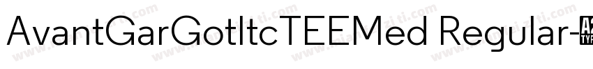 AvantGarGotItcTEEMed Regular字体转换